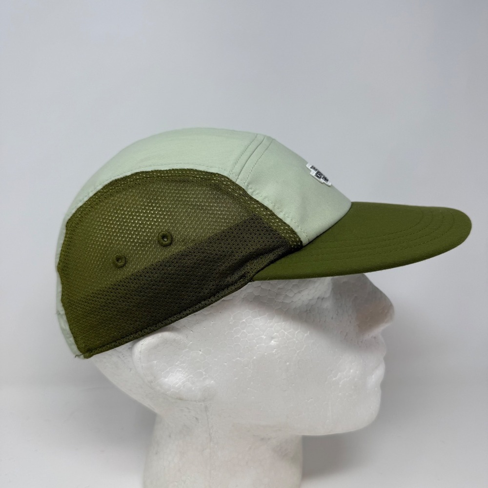 The North Face Class V Camp 5 Panel Hat Cap Sage Olive Green Mesh Adjustable Cap - Picture 3 of 11